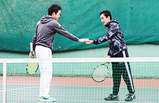 第21回 社会人ITテニスリーグの試合模様1